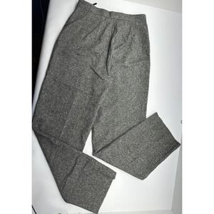 Eddie Bauer Womens Dress Pants Size 4 Straight Black White Wool Blend / Lined